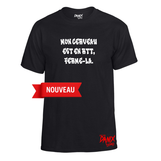 Tshirt Mon cerveau est en RTT ferme-la